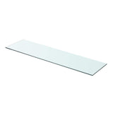 vidaXL Wandschap transparant 20x12 cm glas