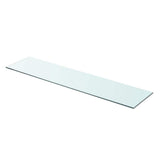 vidaXL Wandschap transparant 20x12 cm glas