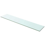 vidaXL Wandschap transparant 20x12 cm glas