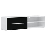vidaXL Wall Display TV Cabinet with LED Lights Black 5-Piece