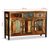 vidaXL Dressoir 120x35x76 cm massief gerecycled hout
