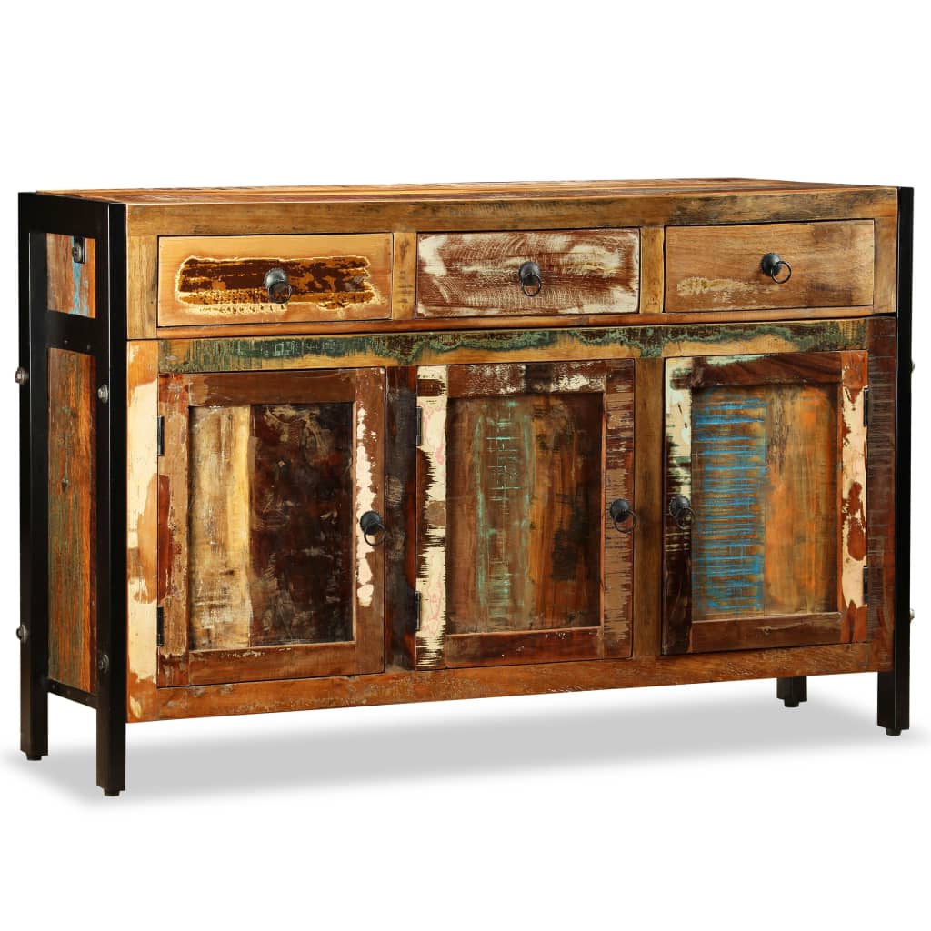 vidaXL Dressoir 120x35x76 cm massief gerecycled hout