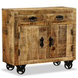 vidaXL Sideboard with 2 Drawers and 1 Compartment Rough Mango Wood