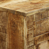 vidaXL Sideboard with 2 Drawers and 1 Compartment Rough Mango Wood