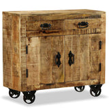 vidaXL Sideboard with 2 Drawers and 1 Compartment Rough Mango Wood