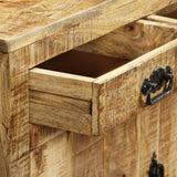 vidaXL Sideboard with 2 Drawers and 1 Compartment Rough Mango Wood