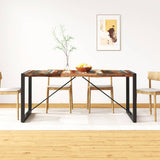 vidaXL Dining Table 180 cm Solid Rough Mango Wood