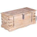 vidaXL Opbergkist massief hout