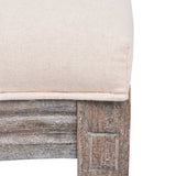 vidaXL Eetkamerstoelen 4 st stof crèmekleurig