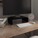 vidaXL TV-meubel/monitorverhoger transparant 60x25x11 cm glas