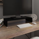 vidaXL TV-meubel/monitorverhoger transparant 60x25x11 cm glas