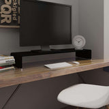 vidaXL TV-meubel/monitorverhoger transparant 60x25x11 cm glas