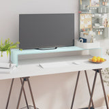 vidaXL TV-meubel/monitorverhoger transparant 60x25x11 cm glas