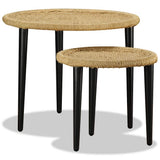 vidaXL Coffee Table Set Chindi Pattern Multicolour 2-piece