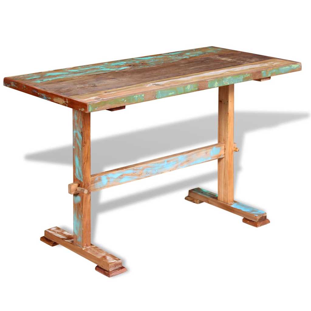 vidaXL Dining Table 110x55x78 cm Solid Reclaimed Wood