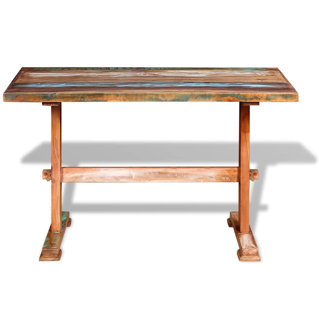 vidaXL Dining Table 110x55x78 cm Solid Reclaimed Wood