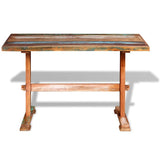 vidaXL Dining Table 110x55x78 cm Solid Reclaimed Wood