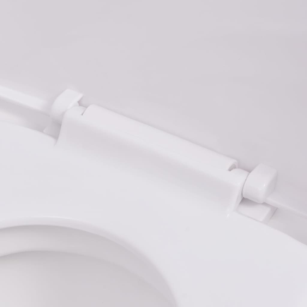 vidaXL Wall-hung toilet ceramic black