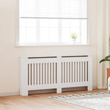vidaXL Radiator Cover 112 cm MDF White