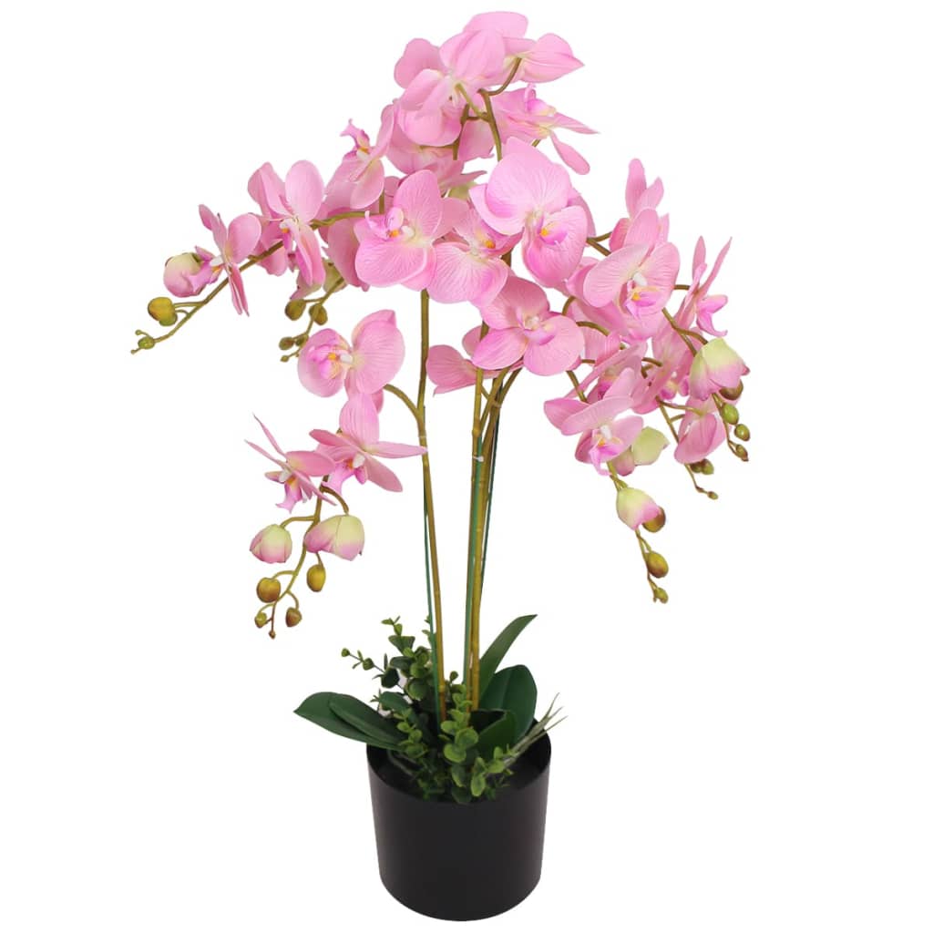 vidaXL Artificial Orchid with Pot 30 cm White