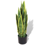vidaXL Artificial sansevieria plant with pot 90 cm green
