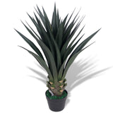 vidaXL Artificial sansevieria plant with pot 90 cm green