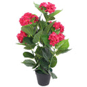 vidaXL Kunst hortensia plant met pot 60 cm blauw