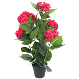 vidaXL Artificial Hydrangea Plant with Pot 60 cm Blue