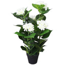 vidaXL Kunst hortensia plant met pot 60 cm blauw
