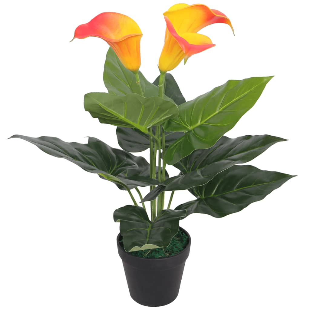 vidaXL Artificial Hydrangea Plant with Pot 60 cm Blue