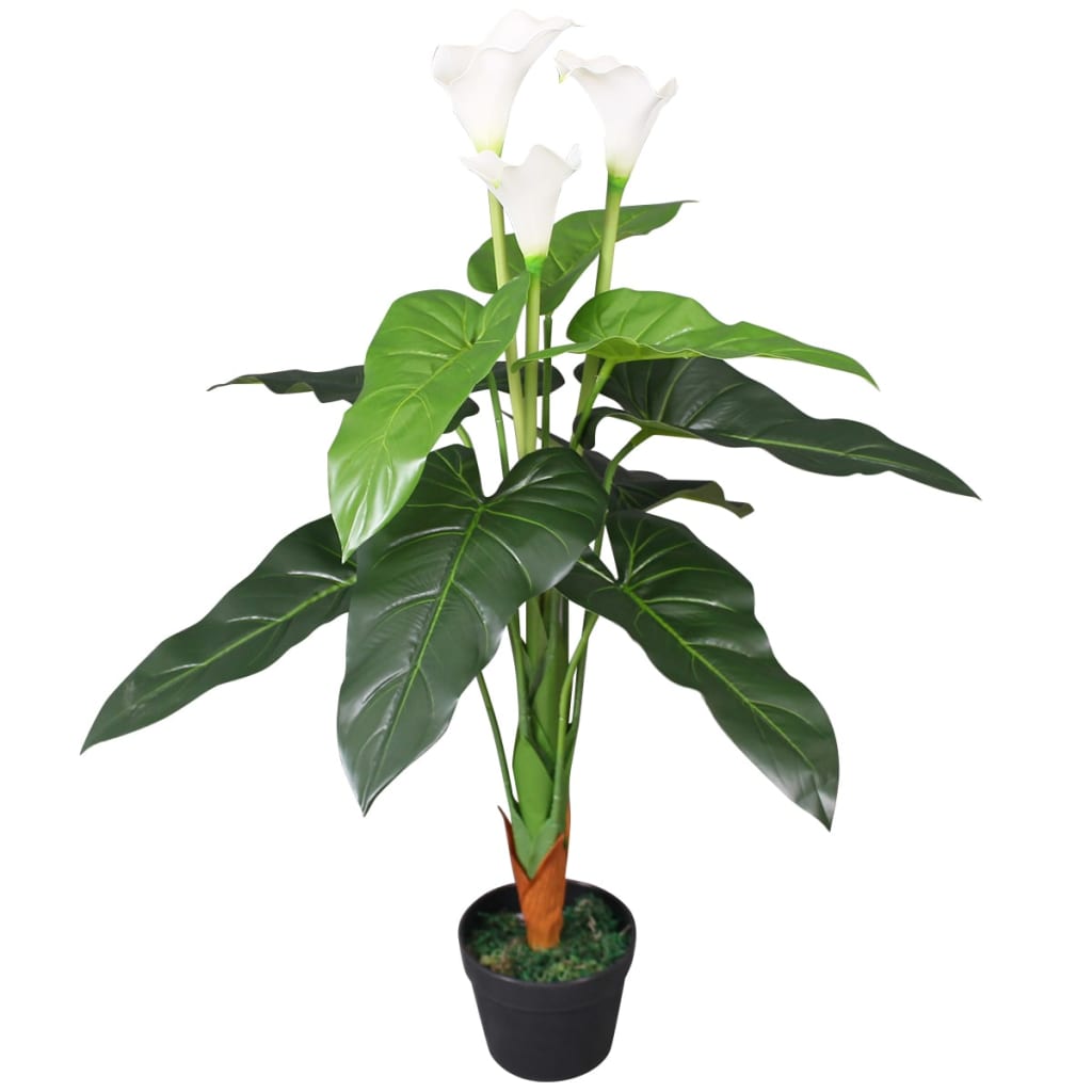 vidaXL Artificial Hydrangea Plant with Pot 60 cm Blue