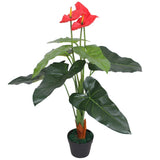 vidaXL Artificial Hydrangea Plant with Pot 60 cm Blue