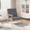 vidaXL Fauteuil stof lichtgrijs