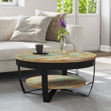 vidaXL Salontafel 60x40 cm massief gerecycled hout