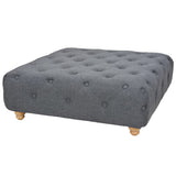 vidaXL Pouffe 80x80x30 cm fabric dark grey