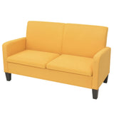 vidaXL Tweezitsbank 135x65x76 cm lichtgrijs