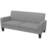 vidaXL Tweezitsbank 135x65x76 cm lichtgrijs