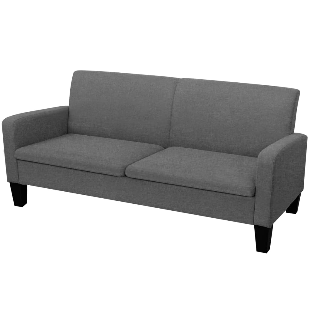 vidaXL Tweezitsbank 135x65x76 cm lichtgrijs