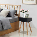vidaXL Nightstands 2 pcs 40x30x61 cm solid pine wood white