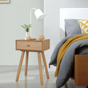 vidaXL Nightstands 2 pcs 40x30x61 cm solid pine wood white
