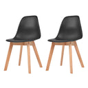 vidaXL Eetkamerstoelen 6 st kunststof wit
