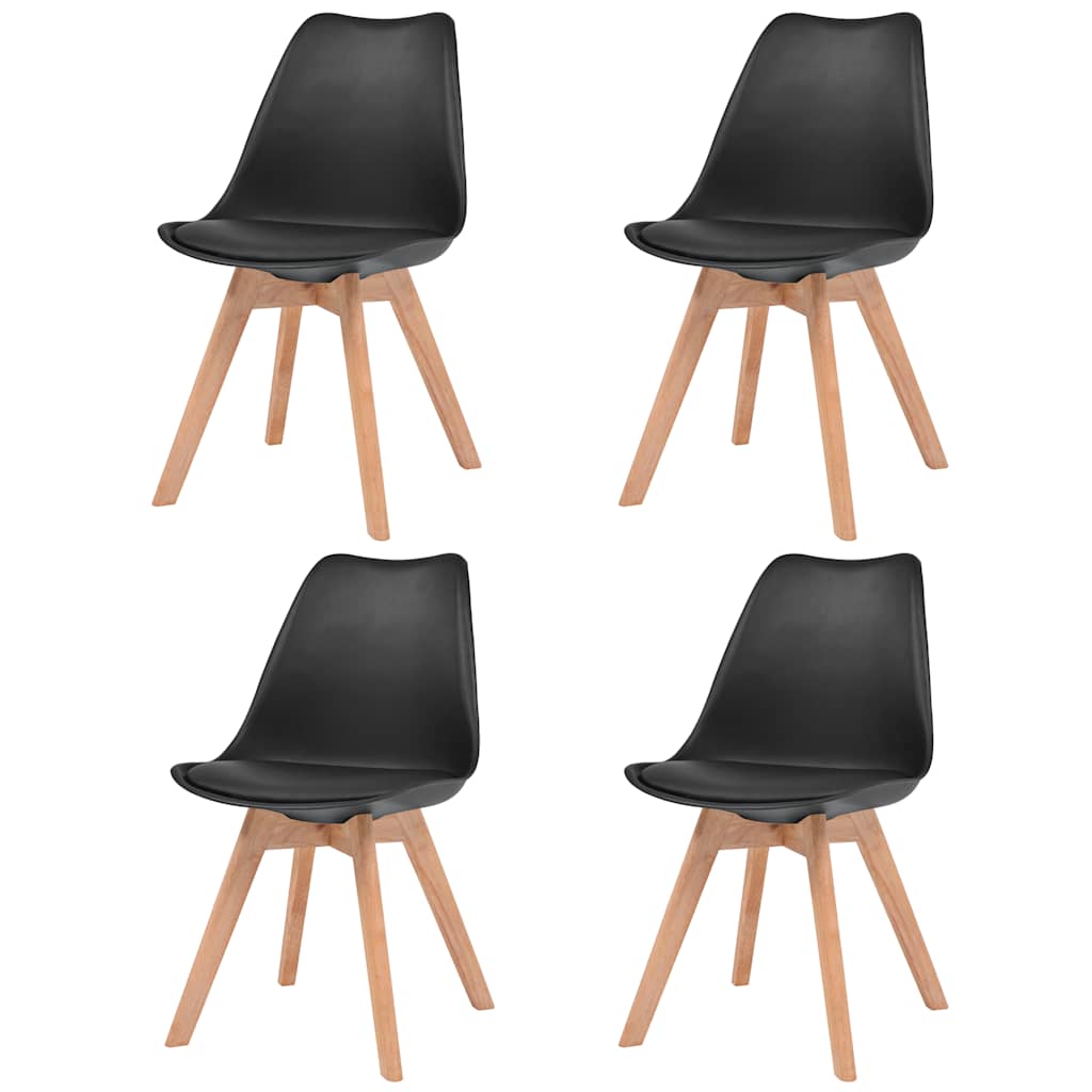 vidaXL Eetkamerstoelen 2 st kunststof grijs