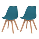 vidaXL Eetkamerstoelen 2 st kunststof grijs