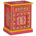 vidaXL Bedside Cabinet Hand-Painted Solid Mango Wood Turquoise