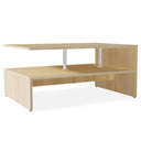 vidaXL Salontafel 90x59x42 cm bewerkt hout wit