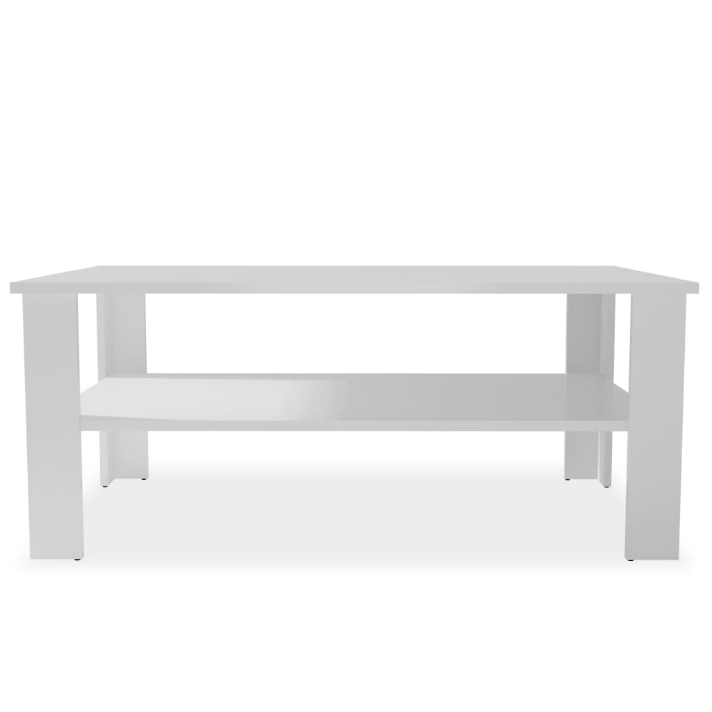 vidaXL Salontafel 100x59x42 cm bewerkt hout wit
