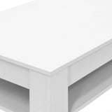 vidaXL Salontafel 110x65x48 cm bewerkt hout wit