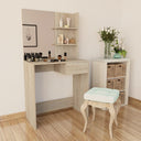 vidaXL Kaptafel 75x40x141 cm bewerkt hout wit