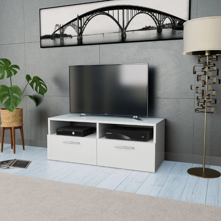 vidaXL TV Cabinet 95x35x36 cm Engineered Wood White