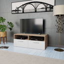 vidaXL Tv-meubel 95x35x36 cm bewerkt hout wit